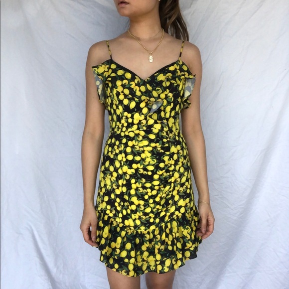 Parker Dresses & Skirts - PARKER Lemon Print Ruffle Dress